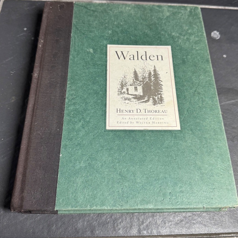 Walden Annotated Edition Henry D Thoreau Walter Harding Houghton Mifflin 1995 HC